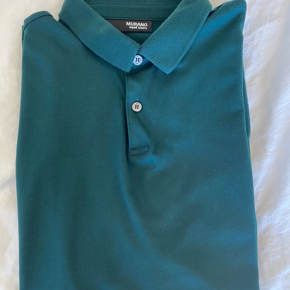 Murano liquid luxury men polo size large